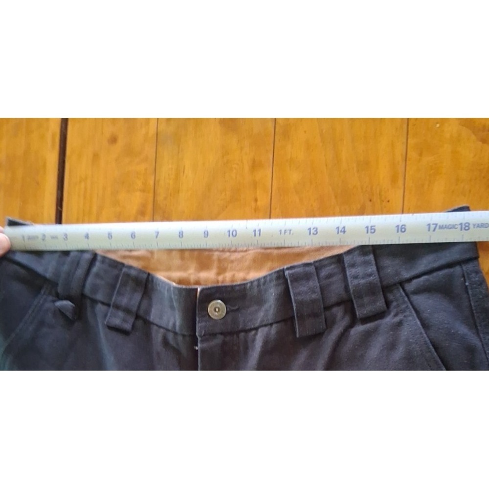 Duluth Trading Company Heavy Canvas Cargo Pants Workwear Mens 38x30 Black  EUC - Picture 3 of 5